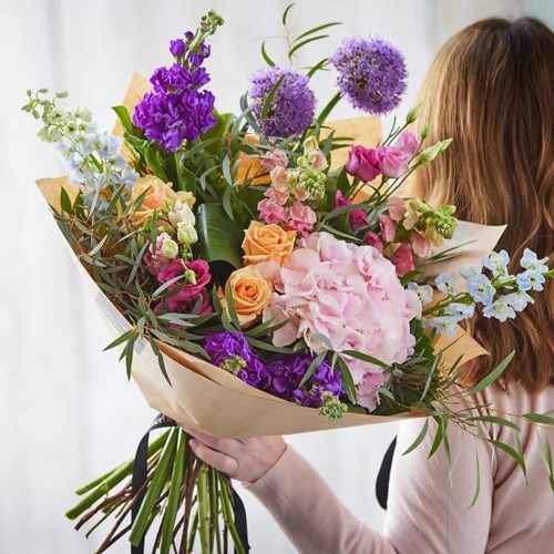 Large Surprise Hand-tied bouquet made with the finest flowers